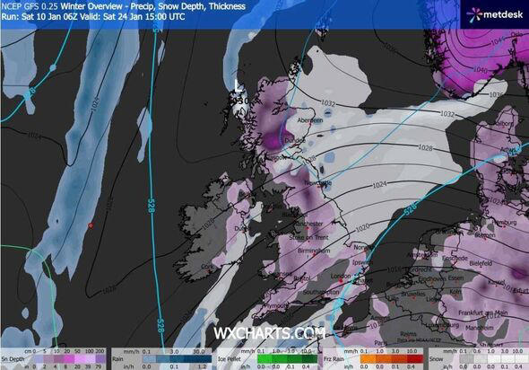 Snow maps show 600 mile blizzards as far south as London - full list of ...