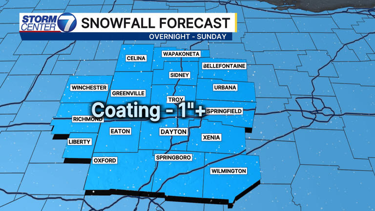Bursts of snow late tonight into Sunday as winter makes a brief return