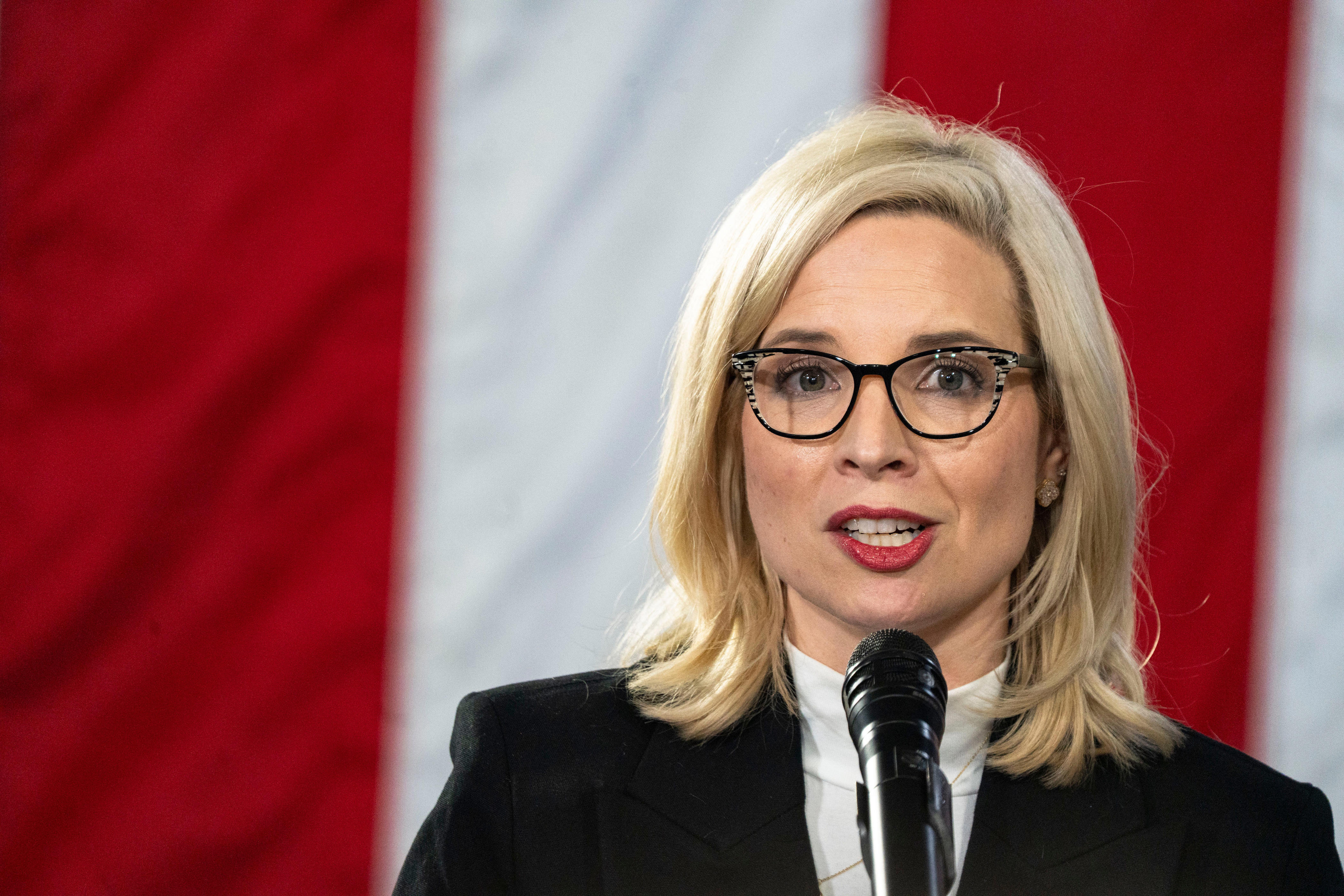 Kim Reynolds endorses Ashley Hinson for Iowa's open US Senate seat
