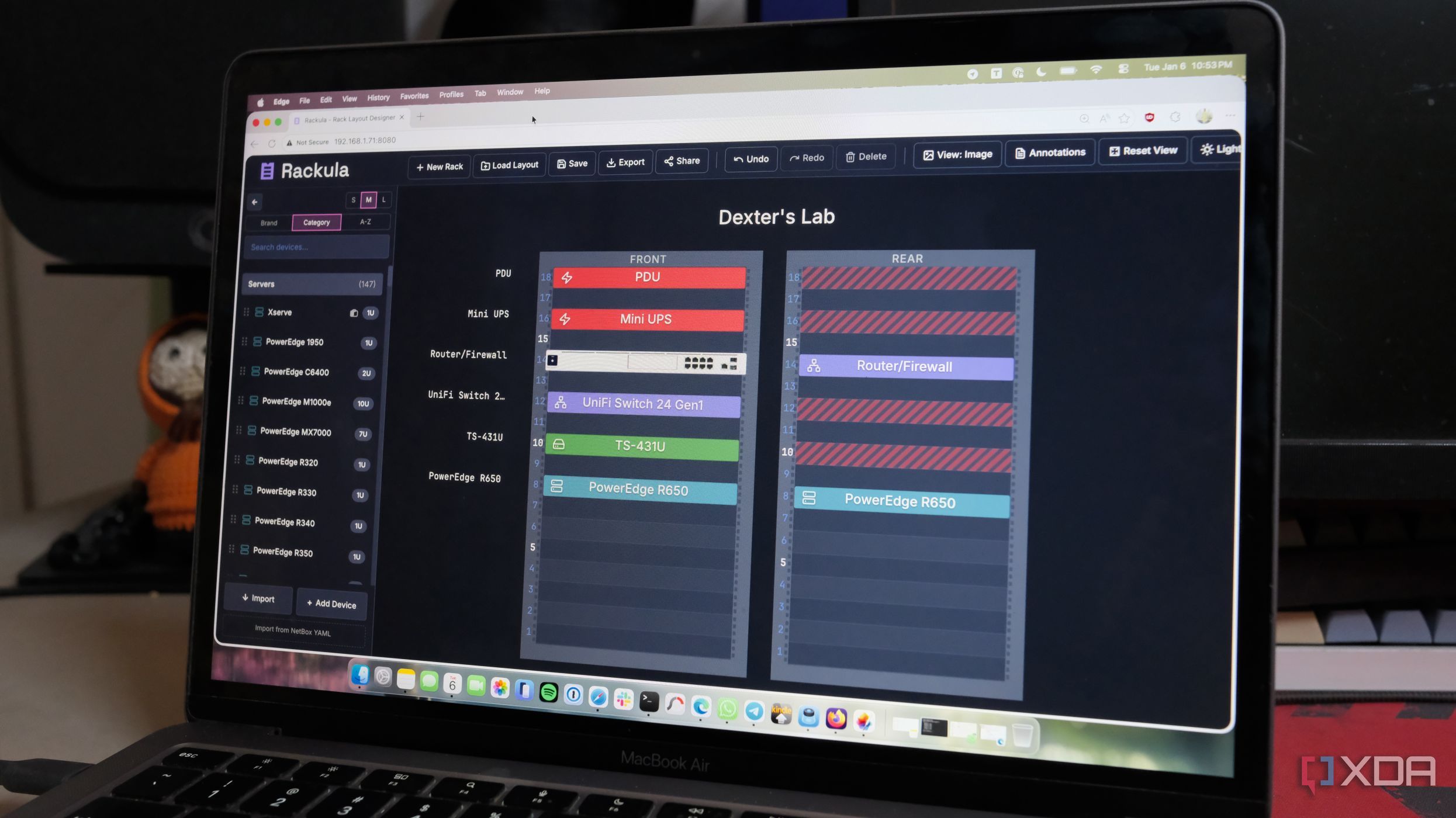 This nifty tool helps me design racks for my home lab