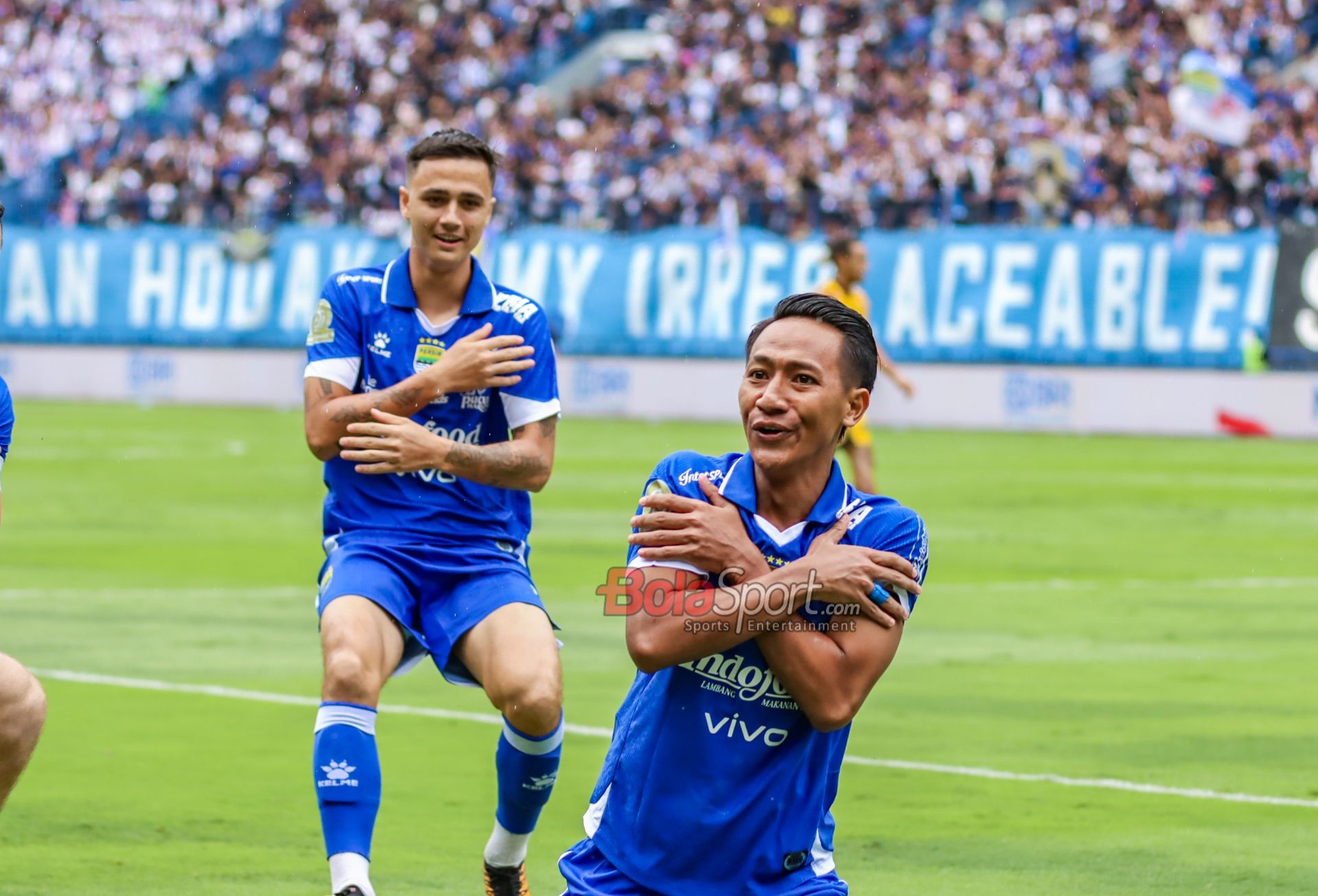 Alasan Beckham Putra kembali lakukan selebrasi Rp75 juta usai cetak gol kemenangan Persib dari Persi