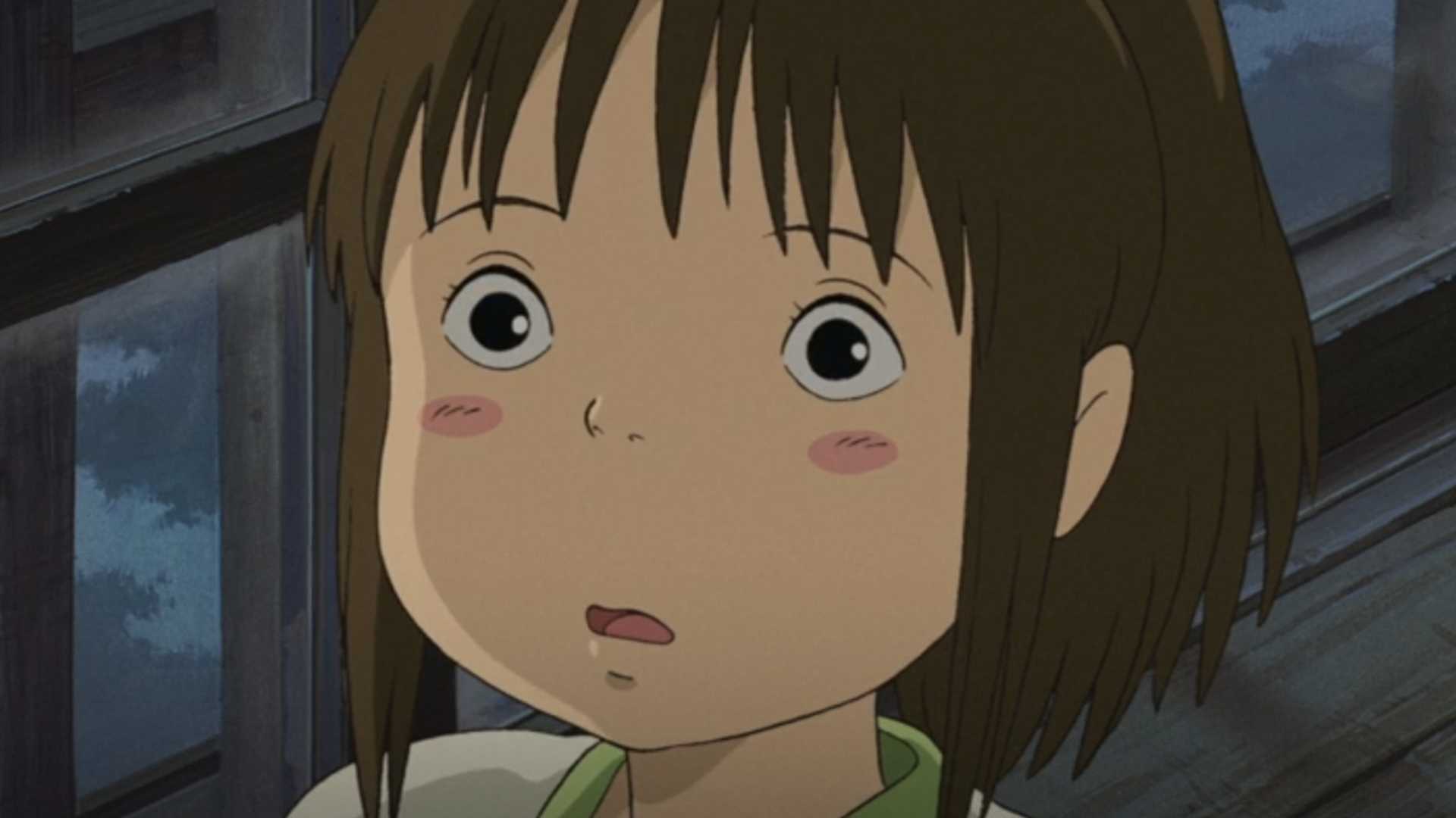 Spirited Away's Chihiro Looking Surprised
