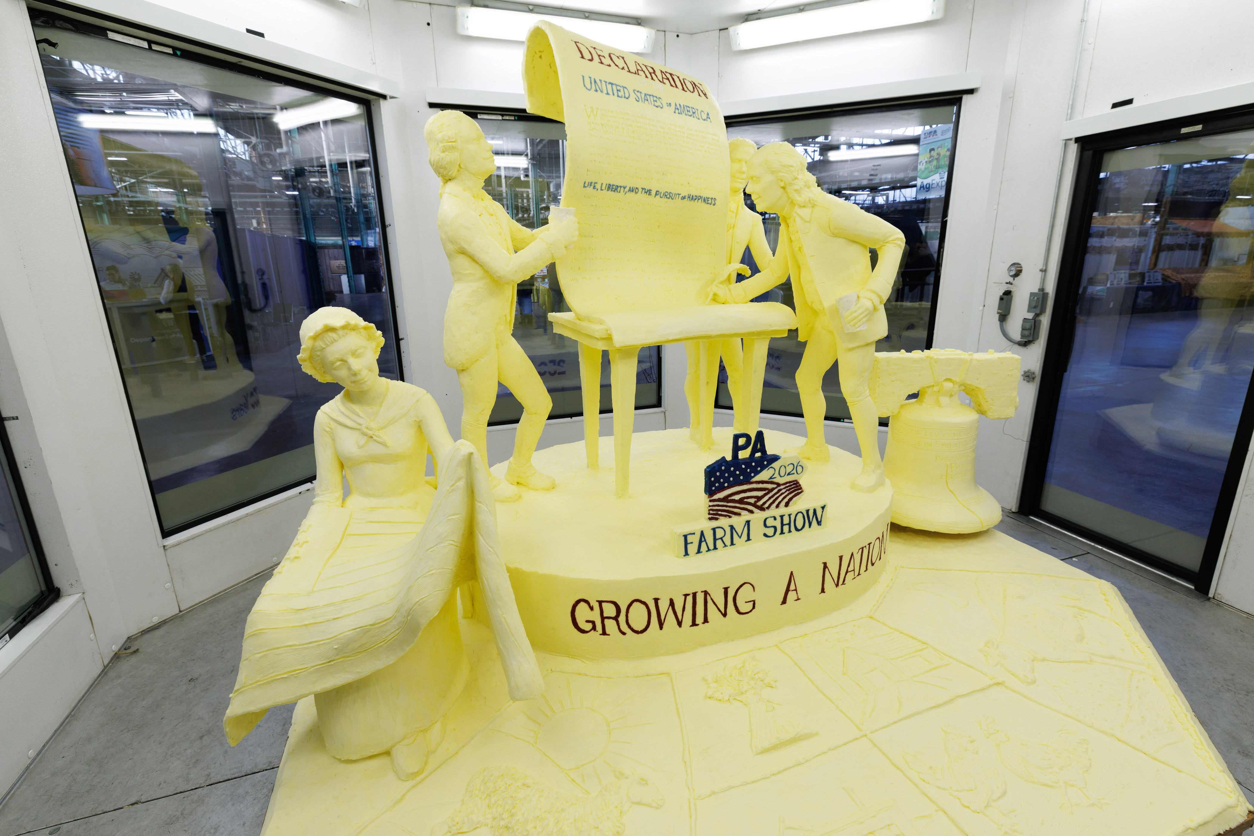 Pennsylvania Farm Show butter sculpture honors nation’s 250th anniversary