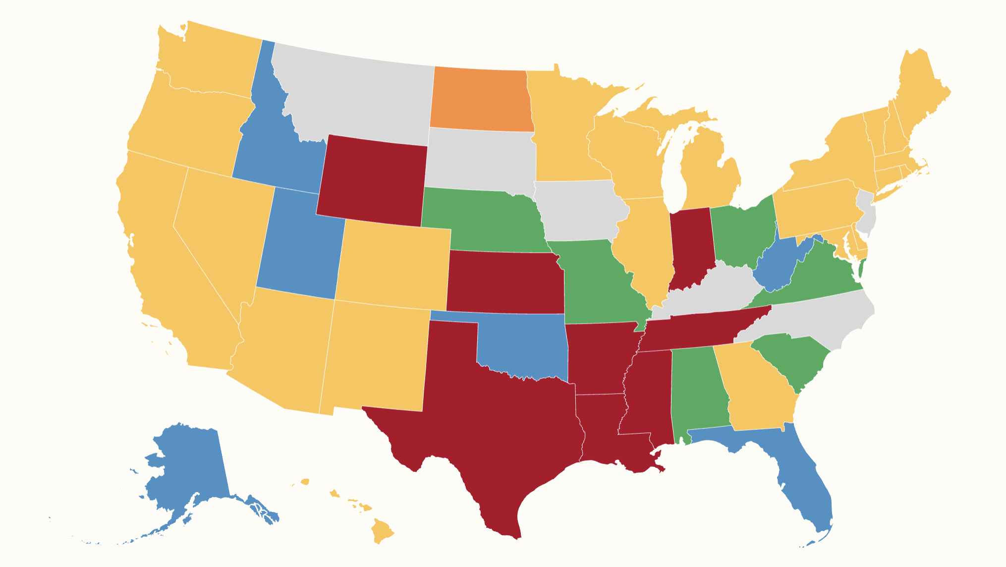 Map shows states that have handed over voter information to Trump admin<br>