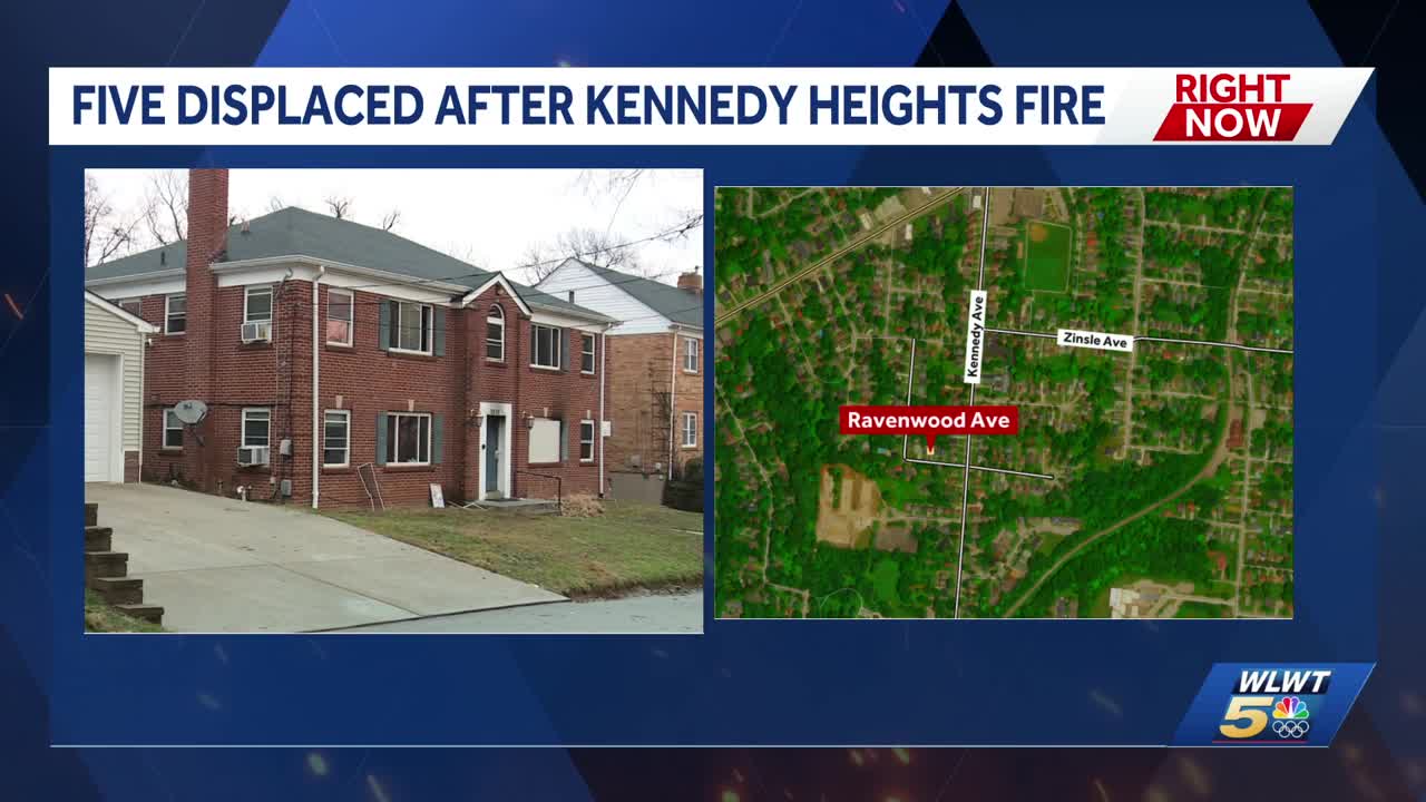 CFD: 5 displaced after fire engulfs multi-family home in Kennedy Heights