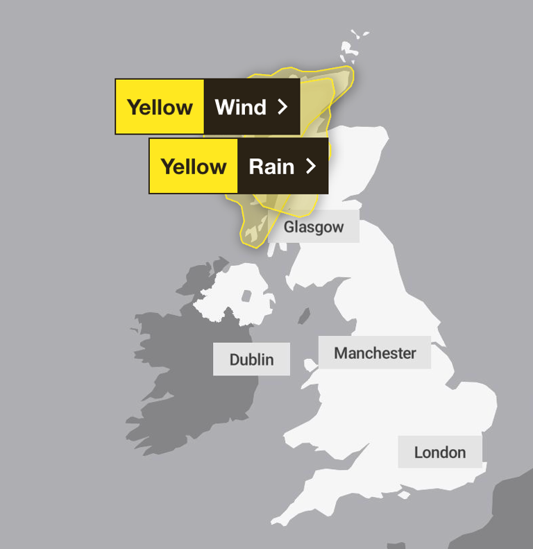 Met Office weather warnings remain in place after deadly Storm Goretti
