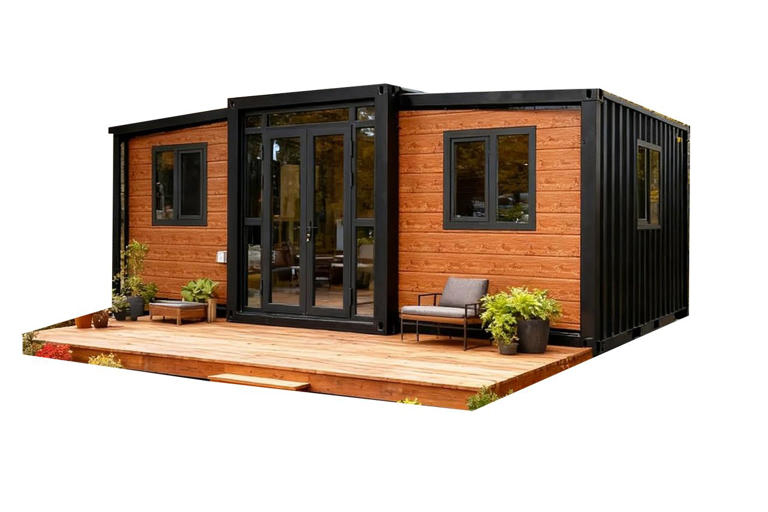 Amazon has a cabin-esque tiny house with floor-to-ceiling windows and a ...