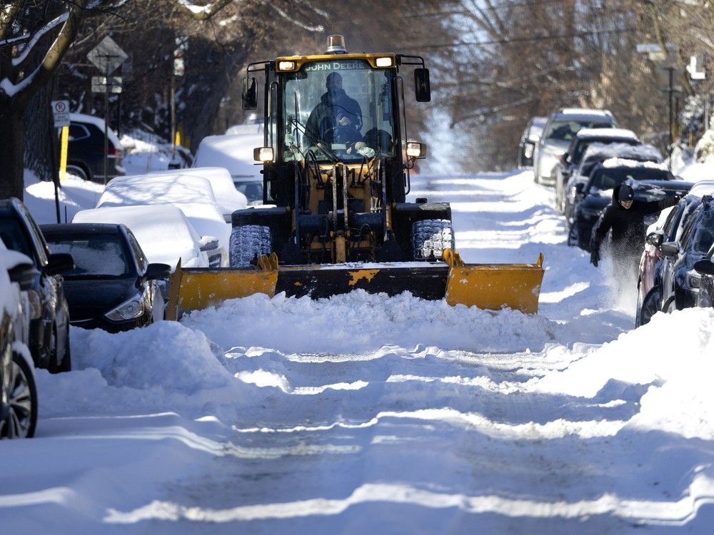 Montreal to launch snow-removal operation Thursday evening