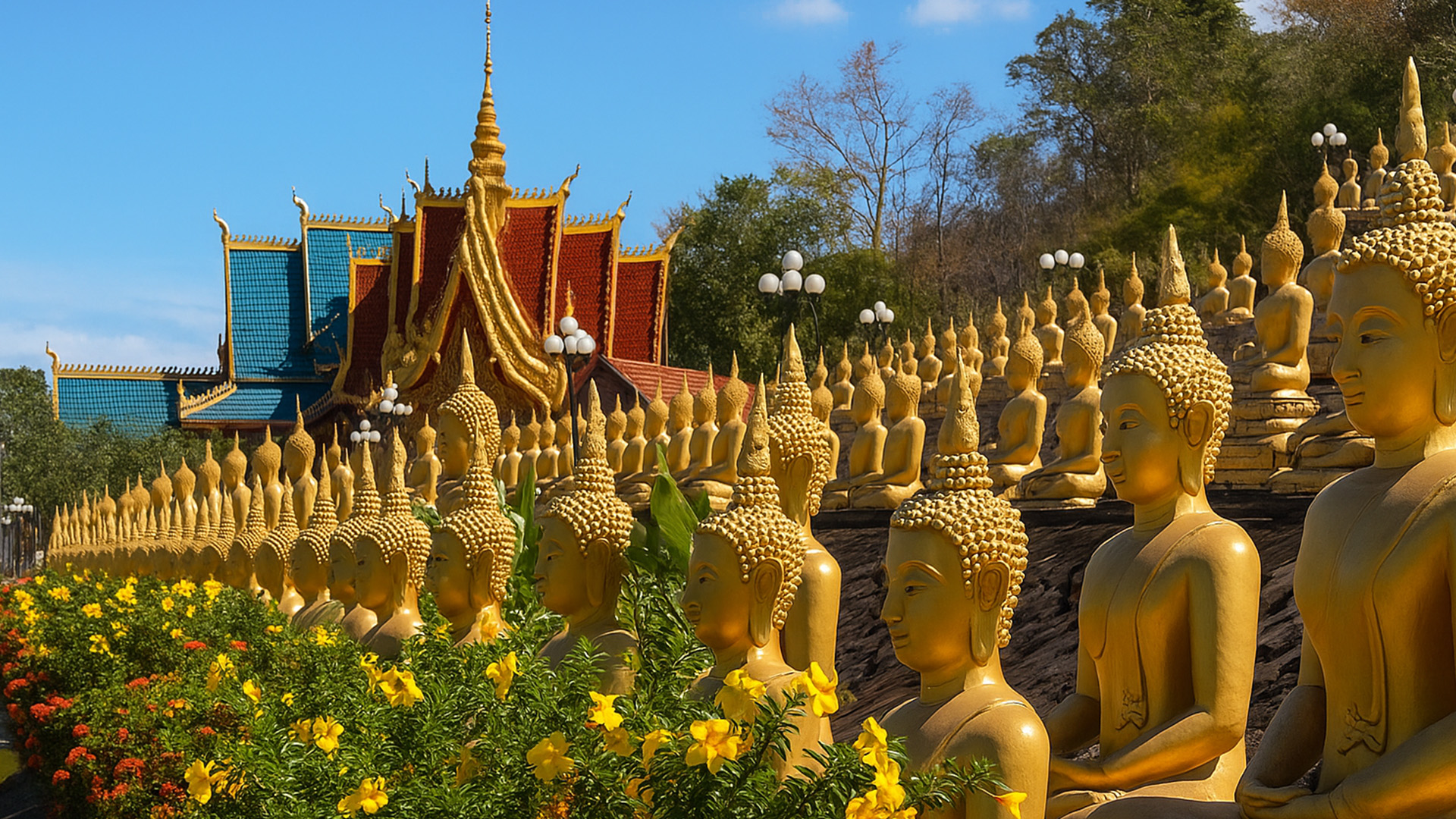 Exploring Pakse and the Golden Buddha view