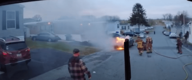 Video: Franklin County crews respond to vehicle fire