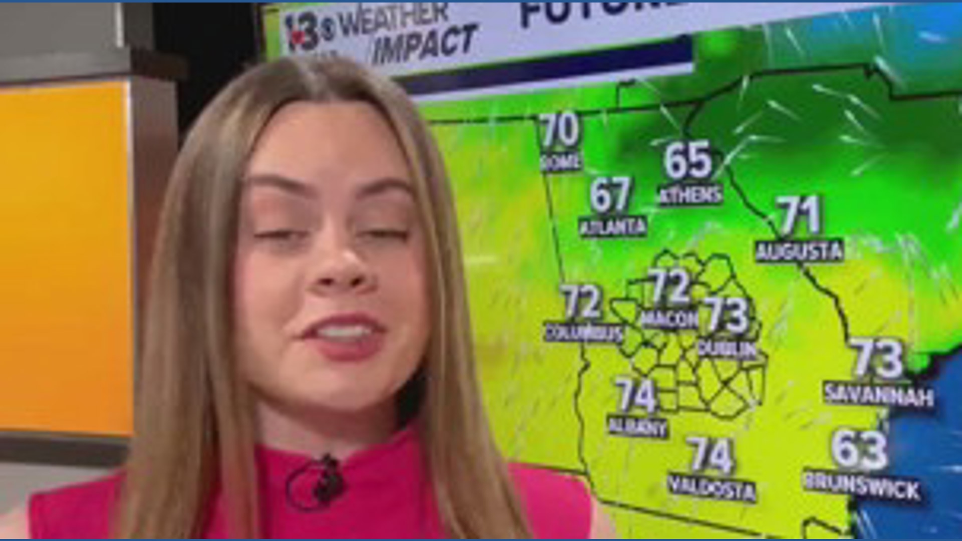 The cold front is on the way