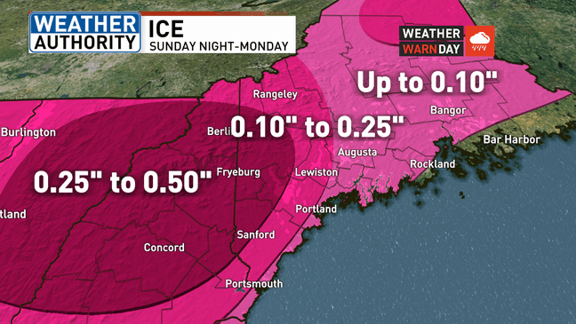 Freezing rain to hit state overnight, creating slippery Monday commute