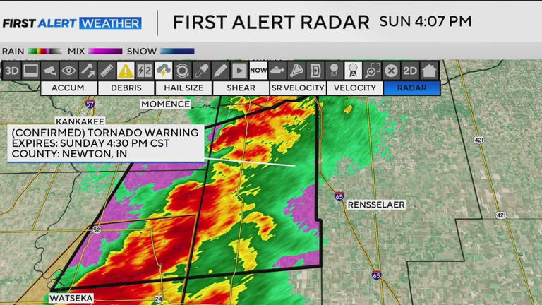 Severe storms hit Chicago area, parts of Northwest Indiana