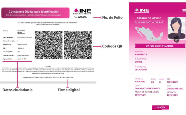 Aprende a validar tu constancia digital expedida por el INE. Foto: Captura