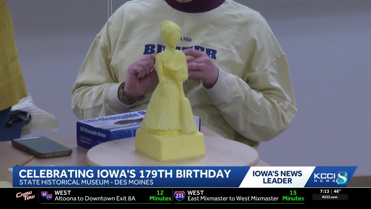 Iowa turns 179: Celebrating statehood by sculpting butter