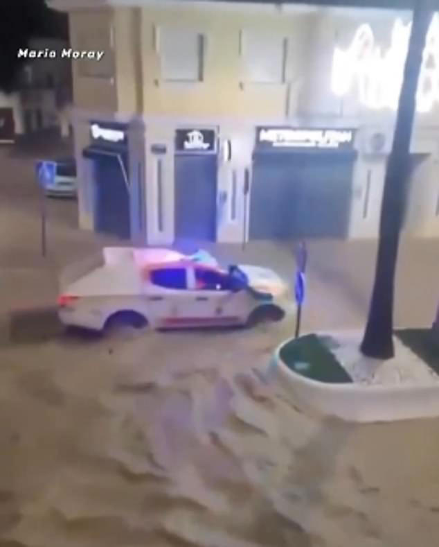 Roads turn into rivers on the Costa del Sol: Flood-hit Spain issues ...