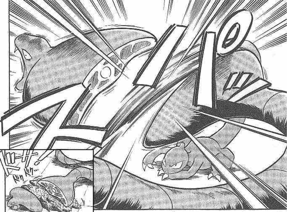 Blue's Charmeleon Slices An Arbok In Half