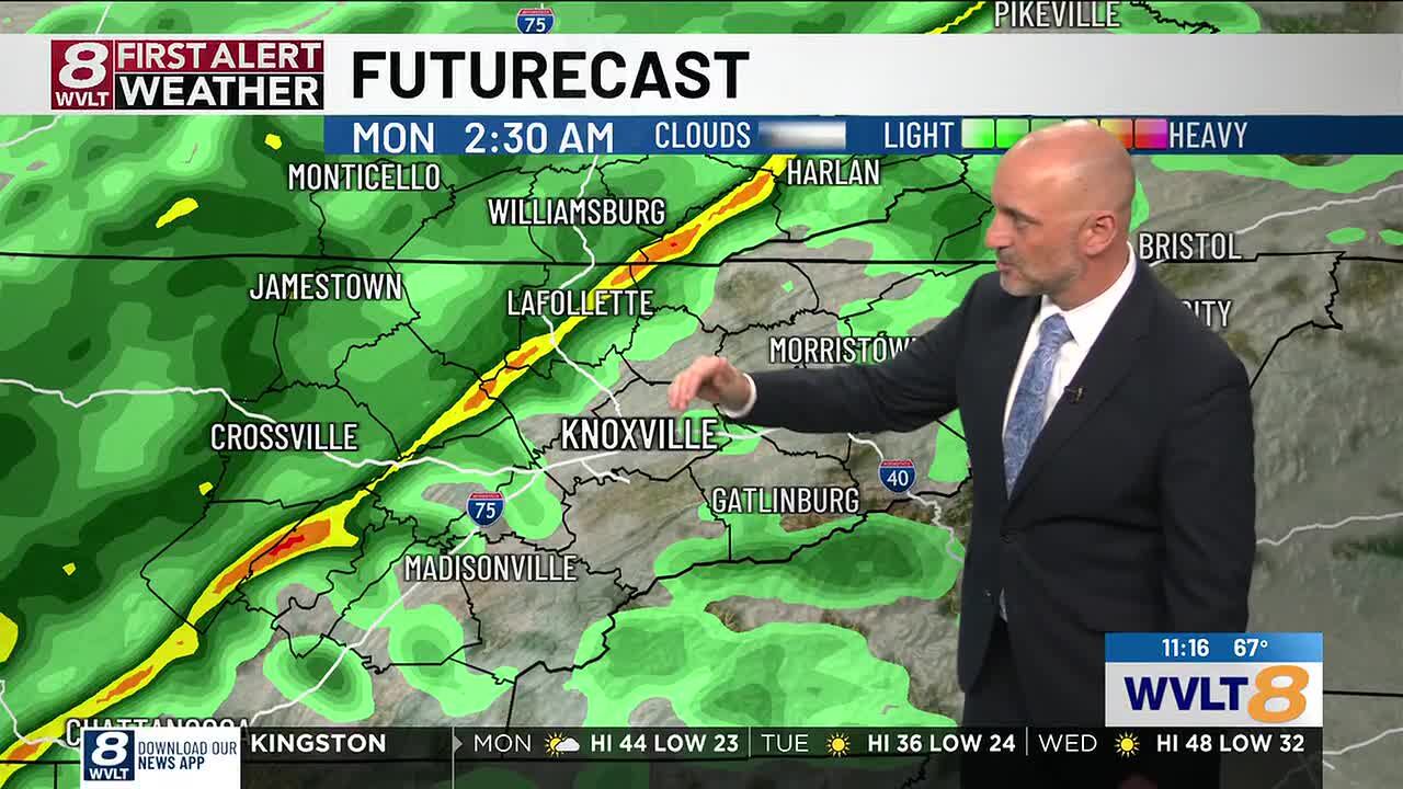 Higher wind gusts and rain arrives tonight ahead of the next BIG cold front