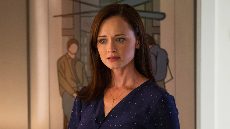 rory gilmore blue dress So in love with this Rory Gilmore prom dress! Such an iconic look from the  TV show Gilmore girls! Was anyone obsessed with this show as much as I am?  Such a perfect show to watch in the fall!, Be sure