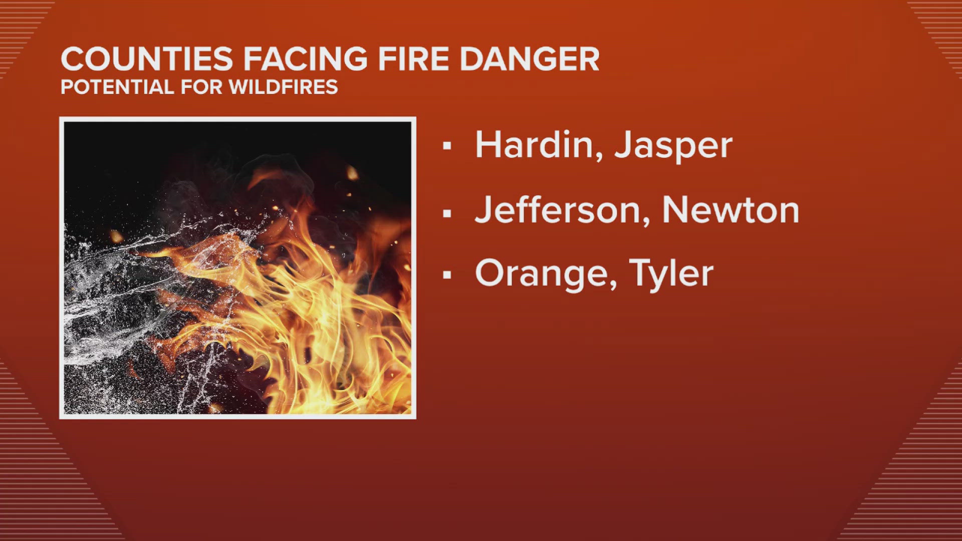 Fire danger statement issued for six Southeast Texas counties amid cold ...