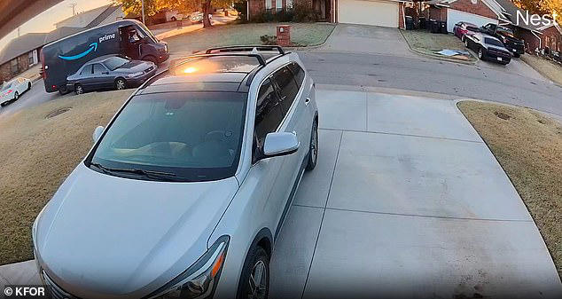 Shocking moment heartless Amazon driver slams into car before fleeing ...
