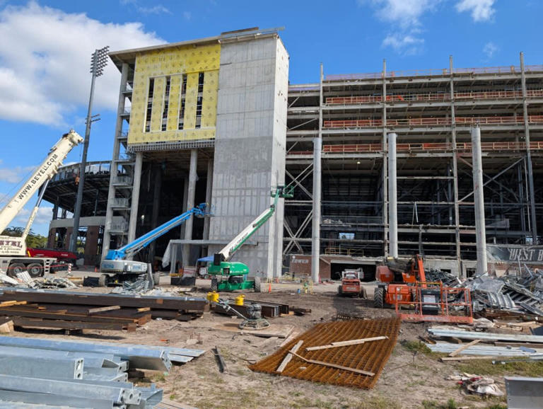 Photos: UCF Roth Tower demolition, stadium construction progress