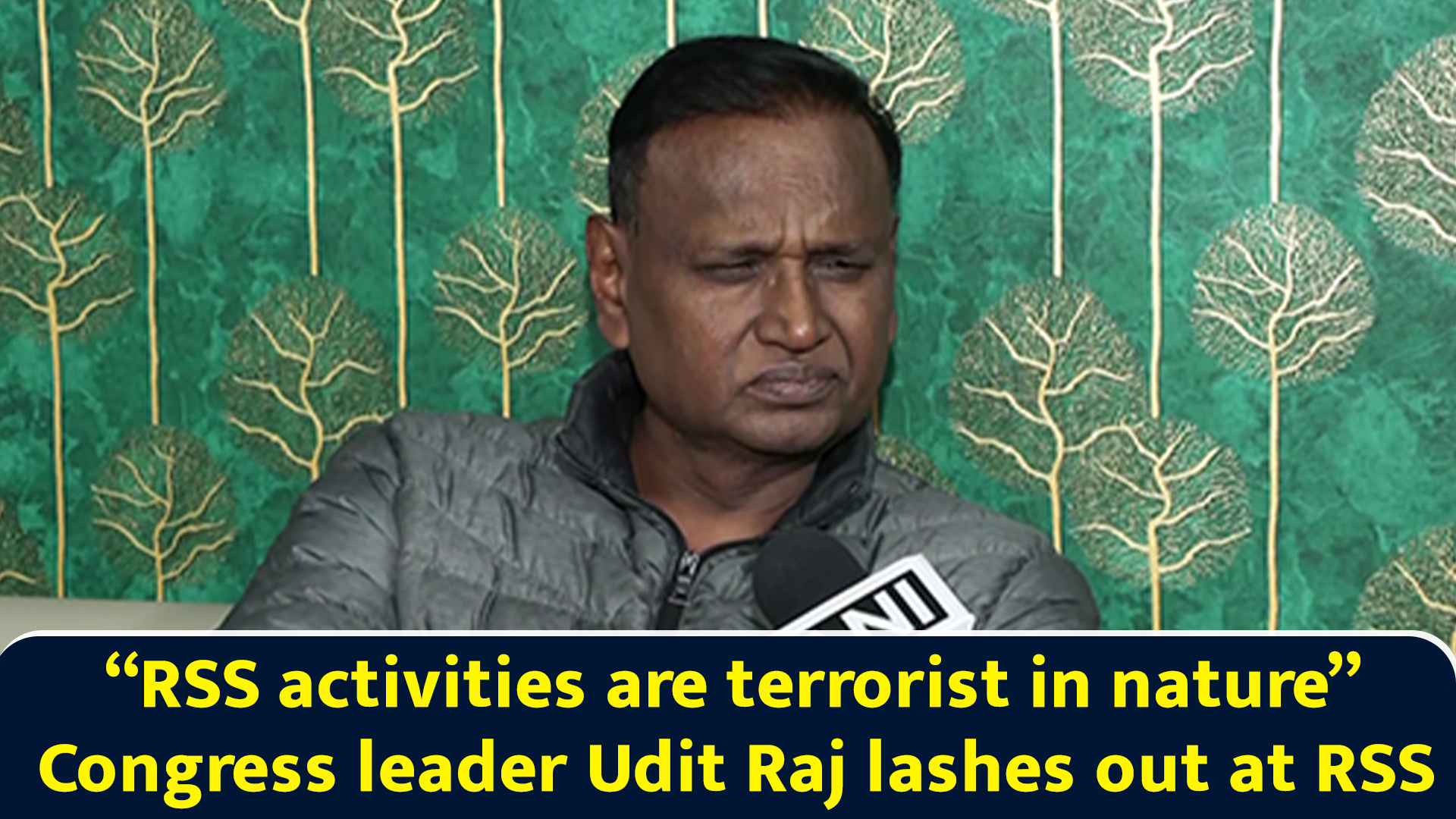 RSS activities are terrorist in nature congress leader Udit Raj lashes ...