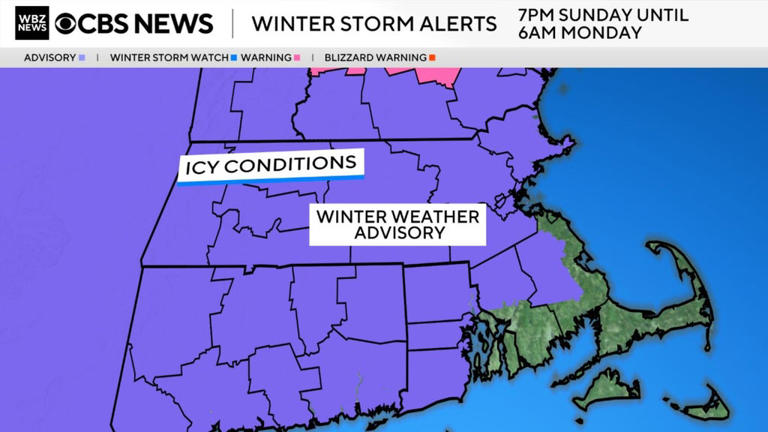 Freezing rain and icy conditions in Massachusetts could cause slick ...