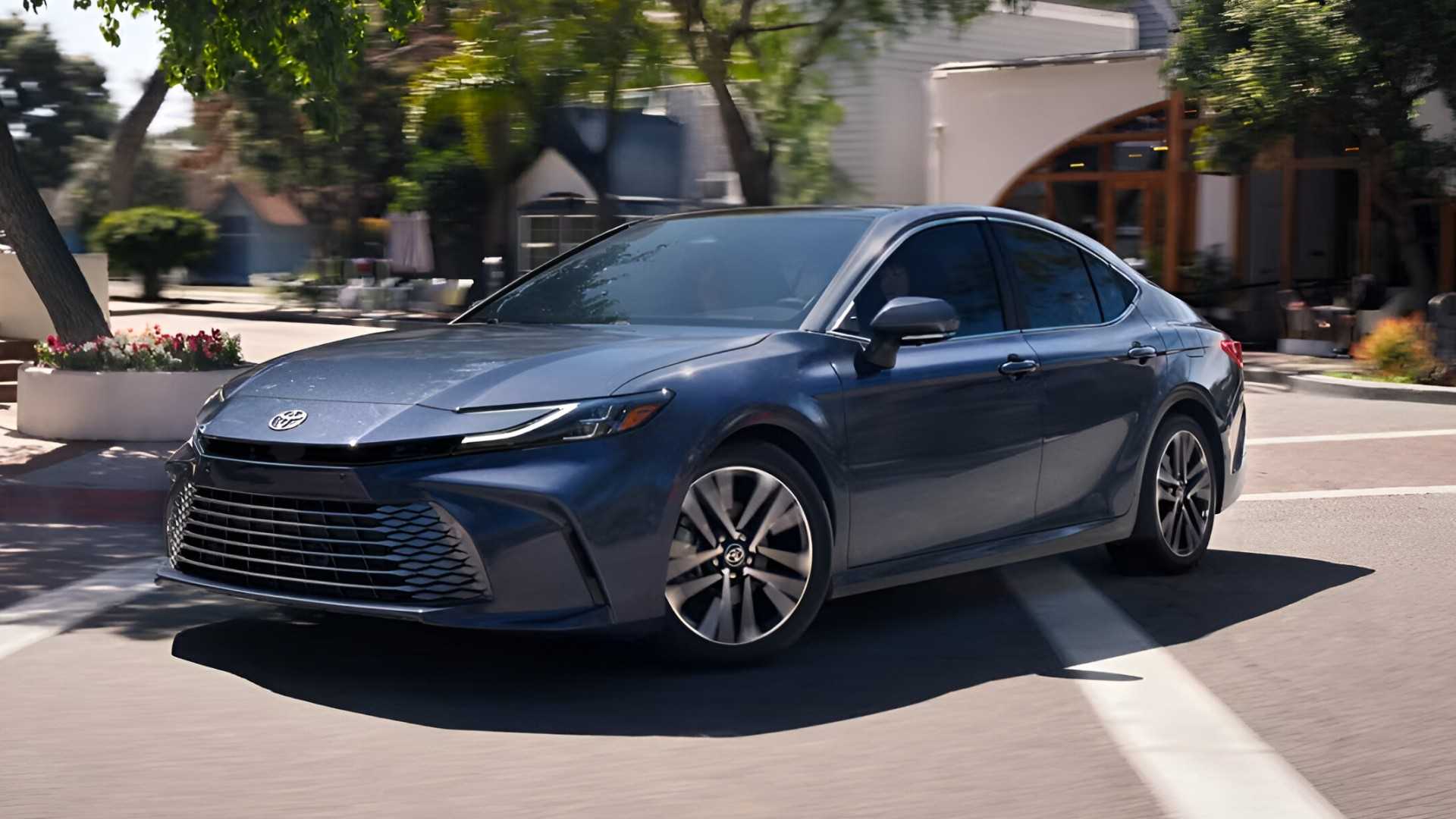 2026 Toyota Camry Hybrid being driven