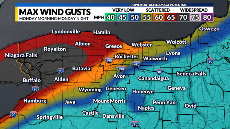 Weather forecast: Gusty winds linger as lake effect snow takes over