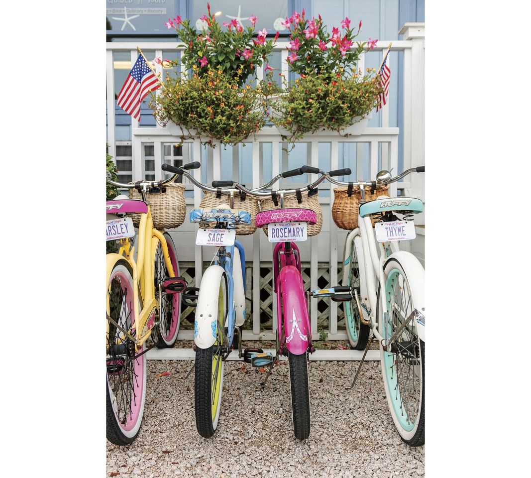 Colorful Bikes in Beaufort, NC