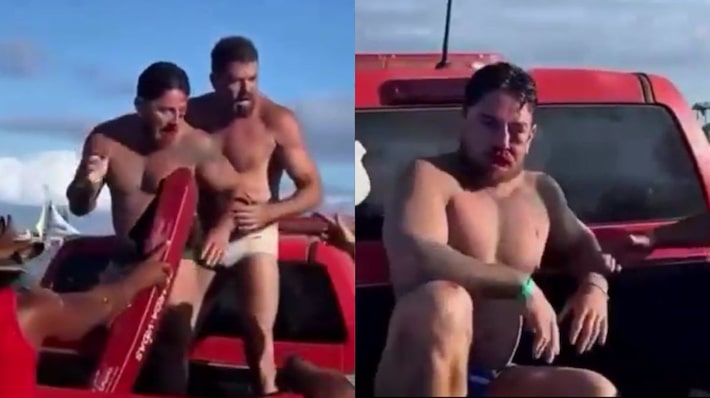 Casal de empresários é espancado em Porto de Galinhas após aluguel de cadeira Foto: Reprodução/Rede Social