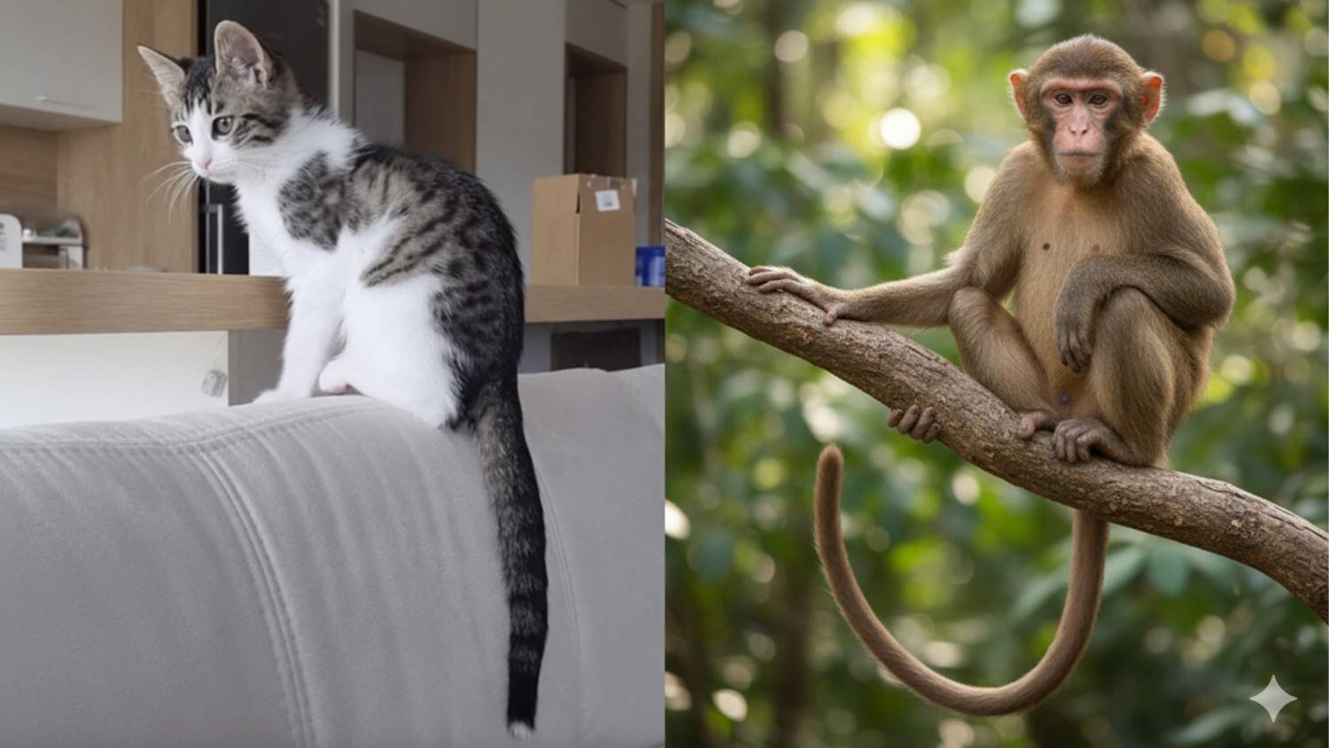 Kitten slowly unlocks monkey mode