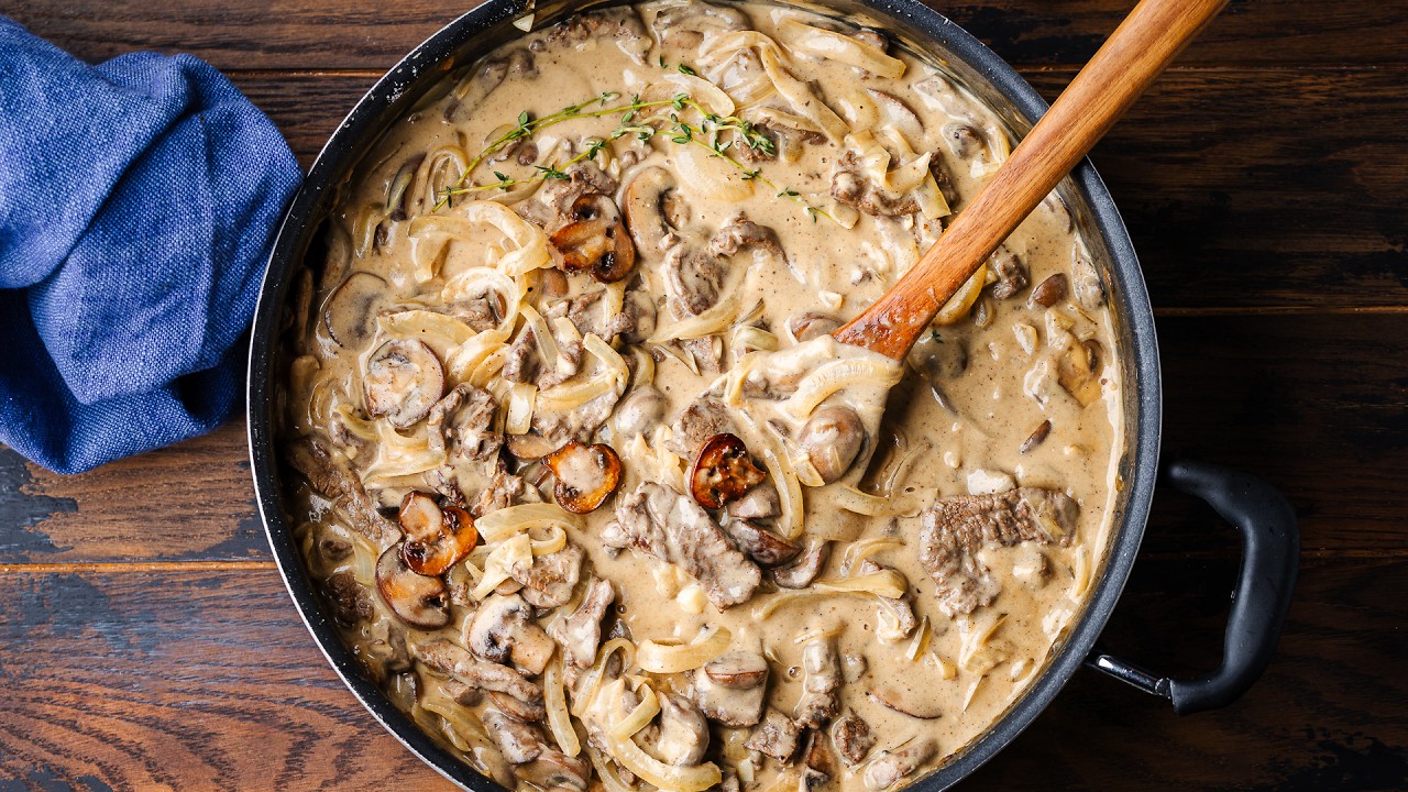 Beef stroganoff that warms you from the inside out