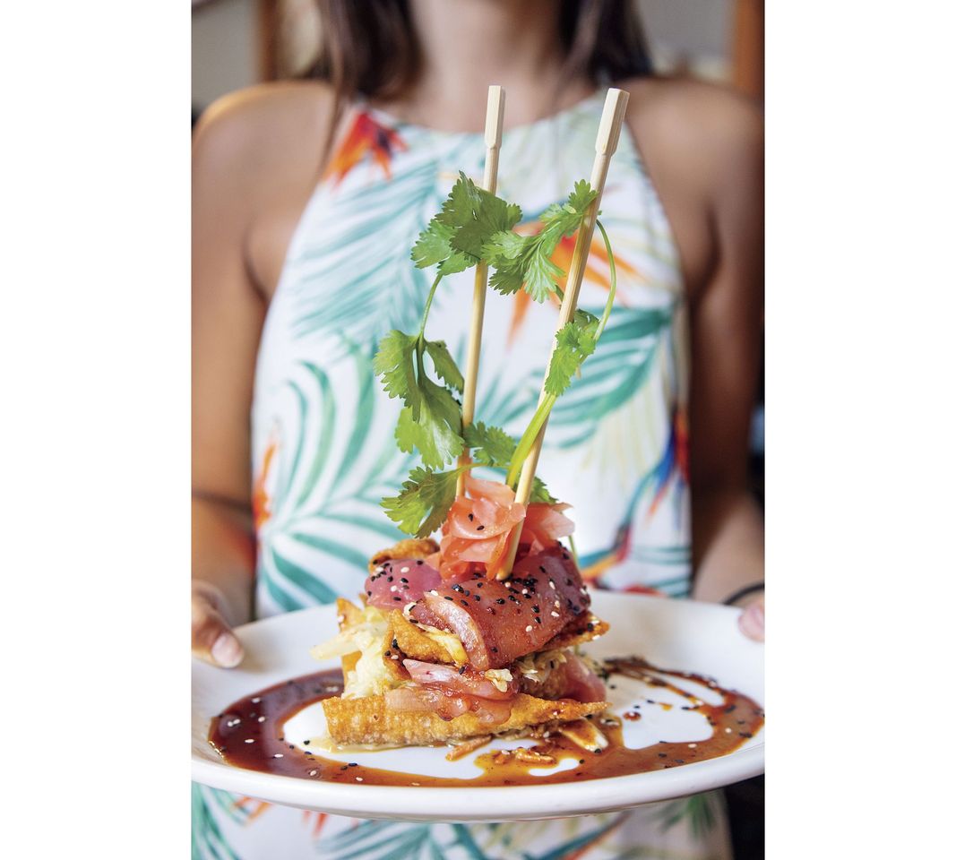 The Ahi Napoleon at Beaufort Grocery Co. in North Carolina
