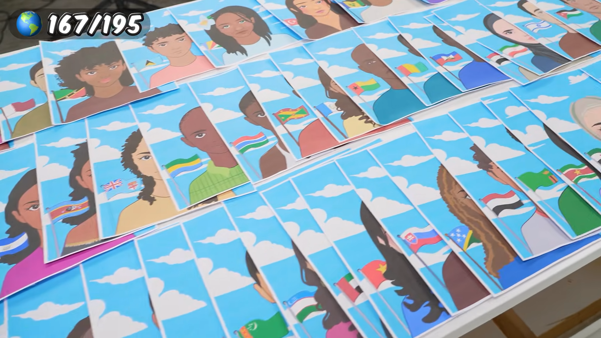 Drawing someone from every country on Earth