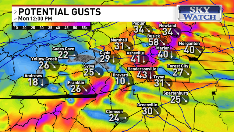 Powerful cold front brings gusty winds, fire risk to western North ...