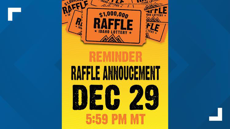 Lottery announces 2025 Idaho $1M raffle winning numbers Monday