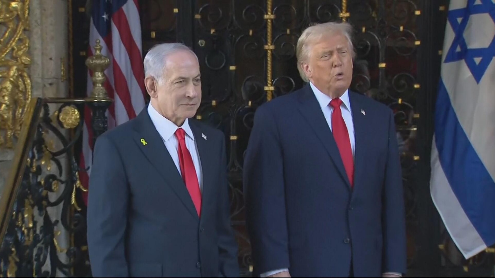 Mar a Lago Trump E Netanyahu Rispondono Ai Media Prima Dell incontro
