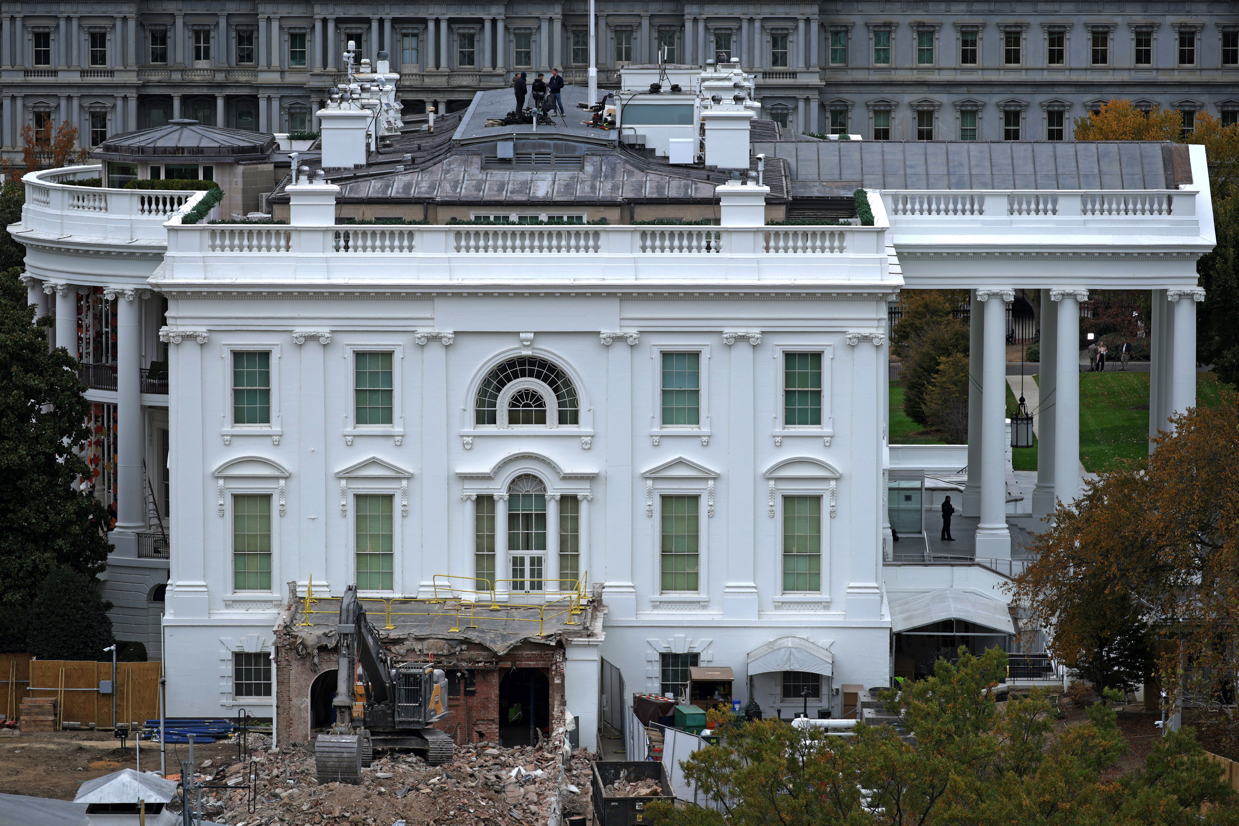 Trump gives update on White House ballroom renovations<br><br>