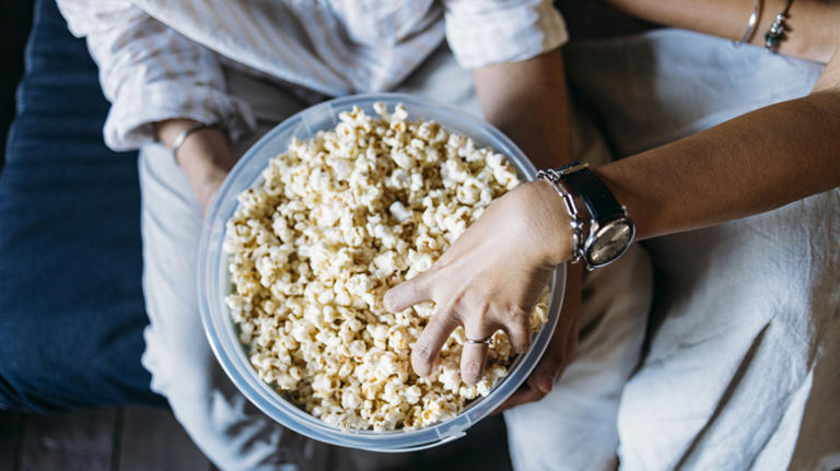 How to remove unpopped kernels from popcorn without digging through the bag