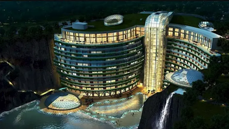 10 صور لـ أغرب فندق في العالم- يقع في حفرة تحت الأرض كتبت- أسماء مرسي: فندق إنتركونتيننتال شانجه