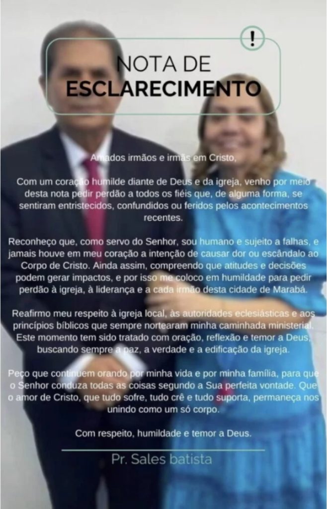 Pastor que teve caso com a nora se pronuncia após ser afastado do ...