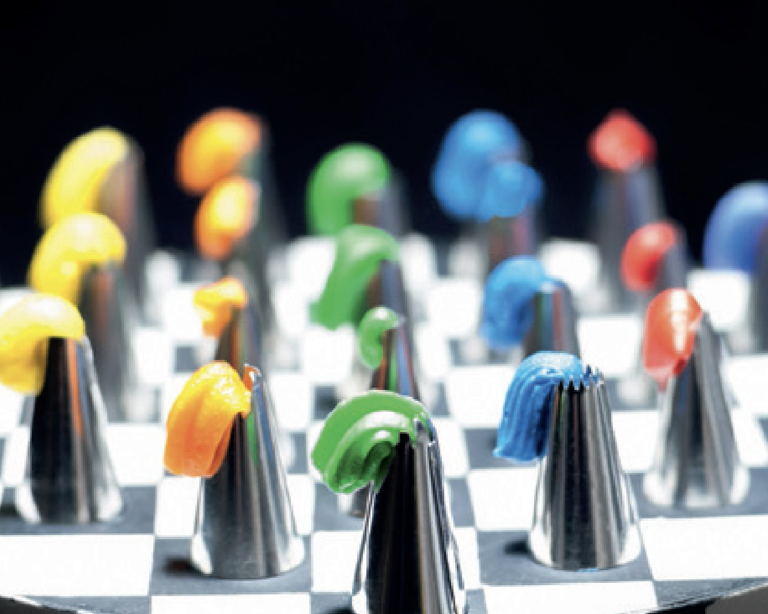 Adding a tinge of colour to the black & white of chess
