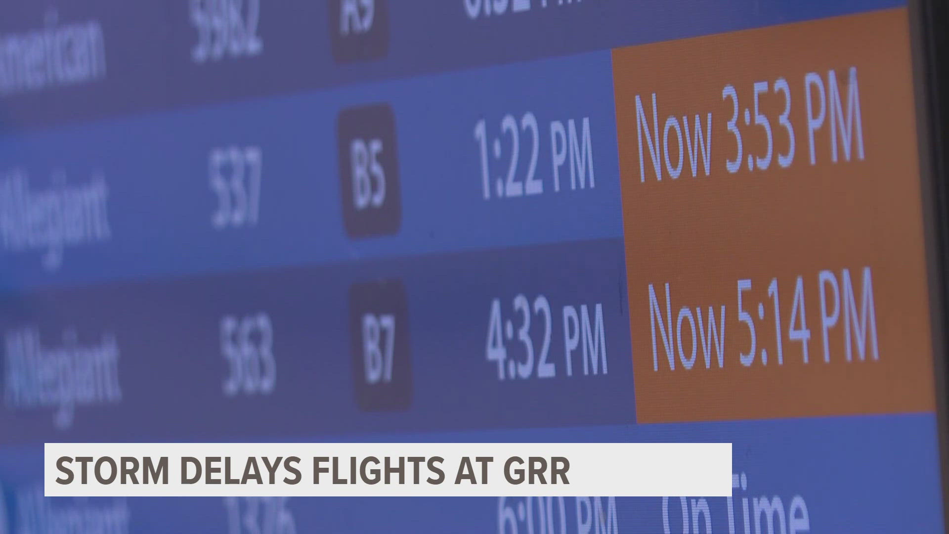 Flight delays, cancellations at Grand Rapids' Gerald R Ford Intl. Airport