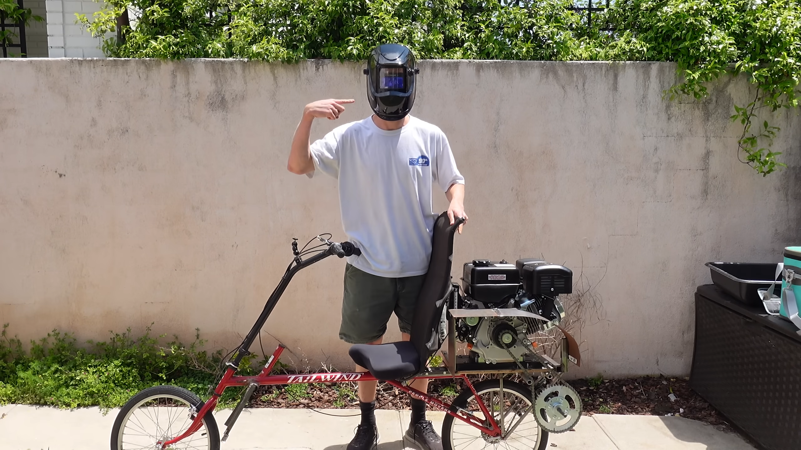 Her Turned His Bike Into a Motorcycle... And It Got Messy