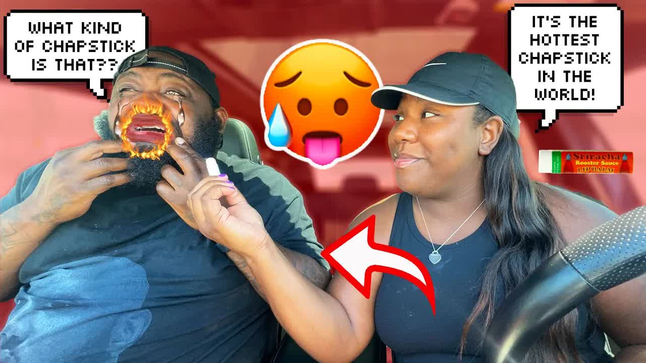 World's hottest CHAPSTICK prank on husband!