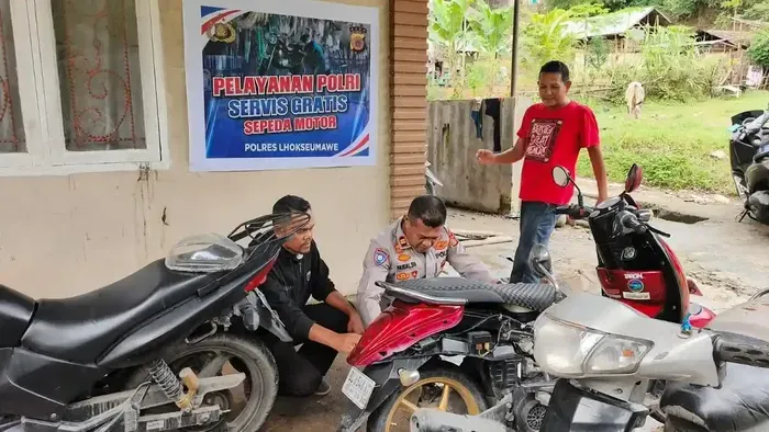 Hanya satu syarat, Polri tawarkan servis dan cuci motor gratis
