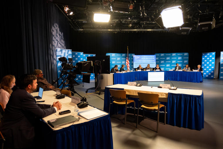 The Advisory Committee on Immunization Practices meets at the CDC's Atlanta headquarters Dec. 5 to consider changes in hepatitis B vaccine recommendations for newborns.