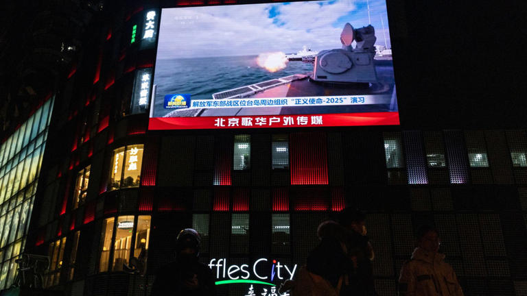 China fires rockets into waters off Taiwan in second day of military drills